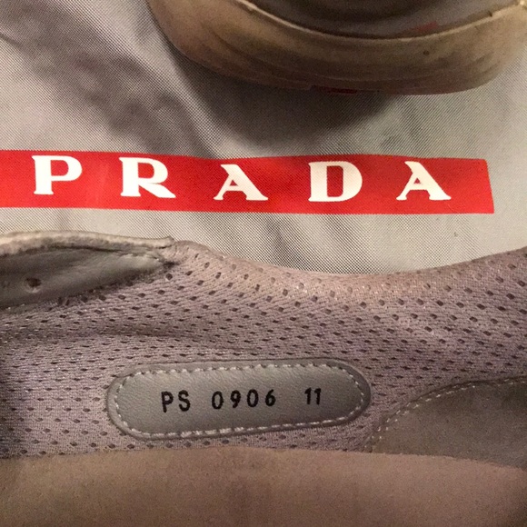 Prada Grey patent leather low sneaker. Size 12 - Picture 6 of 8